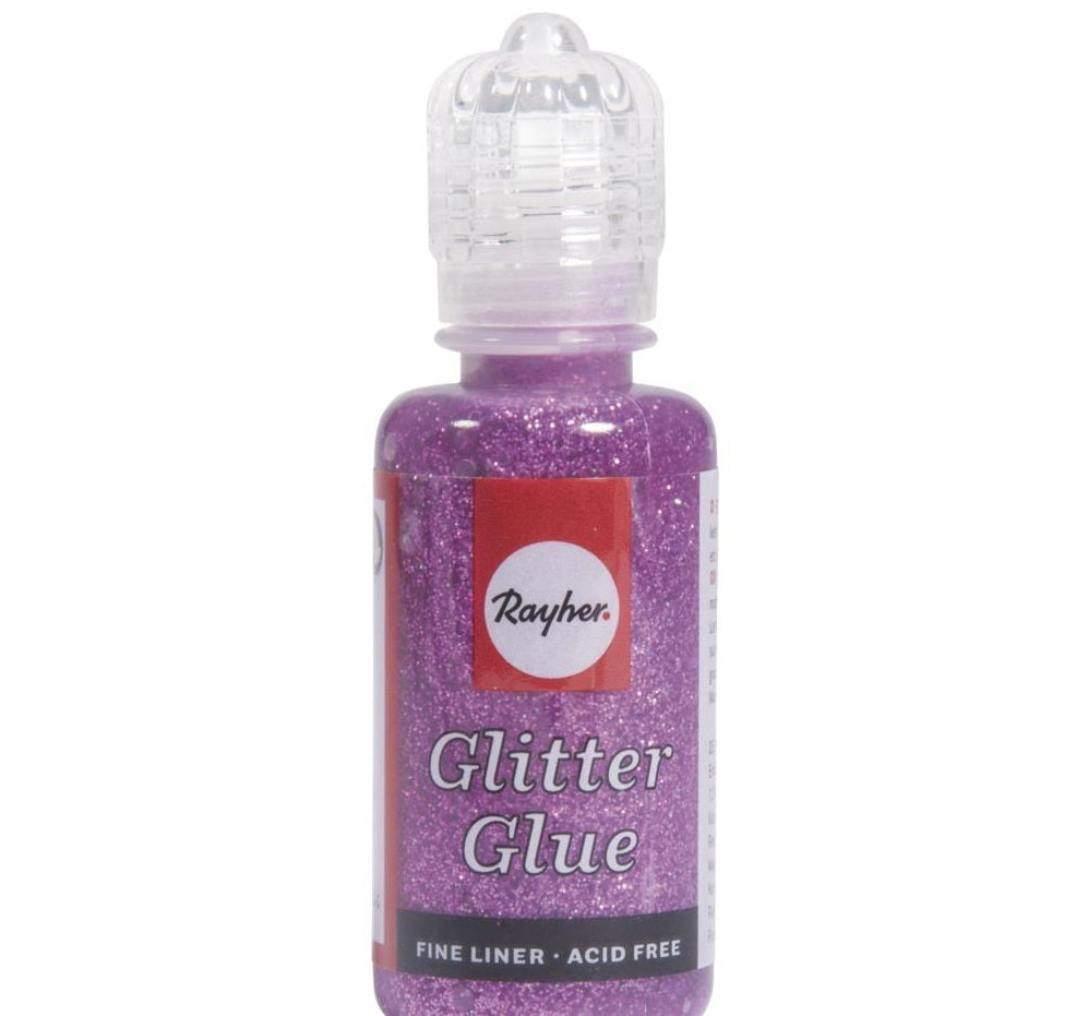 Glitter Glue Metallico Rayher 20 Gr Hot-Pink