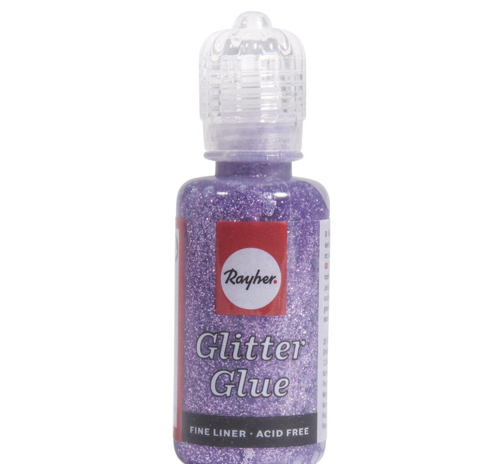 Glitter Glue Metallico Rayher 20 Gr Lavanda