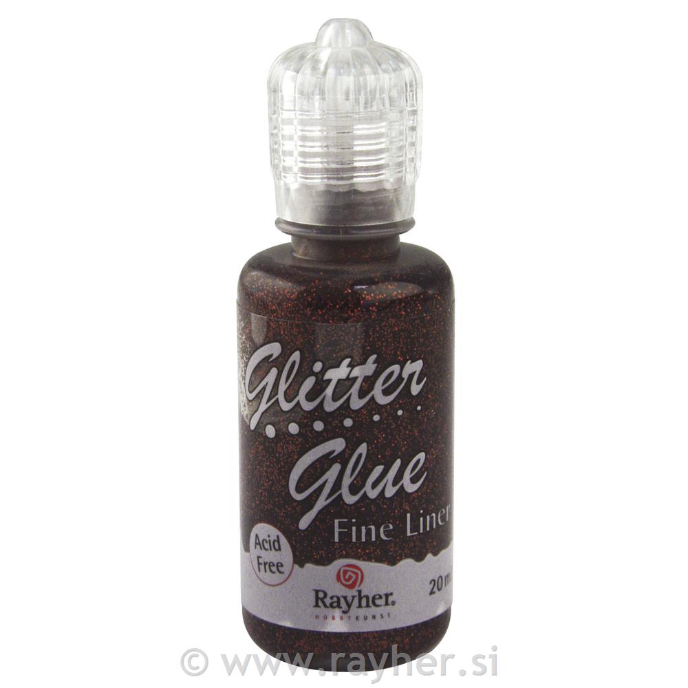 Glitter Glue Metallico Rayher 20 Gr Mocca