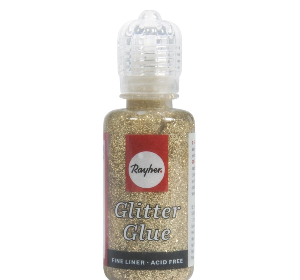 Glitter Glue Metallico Rayher 20 Gr Oro