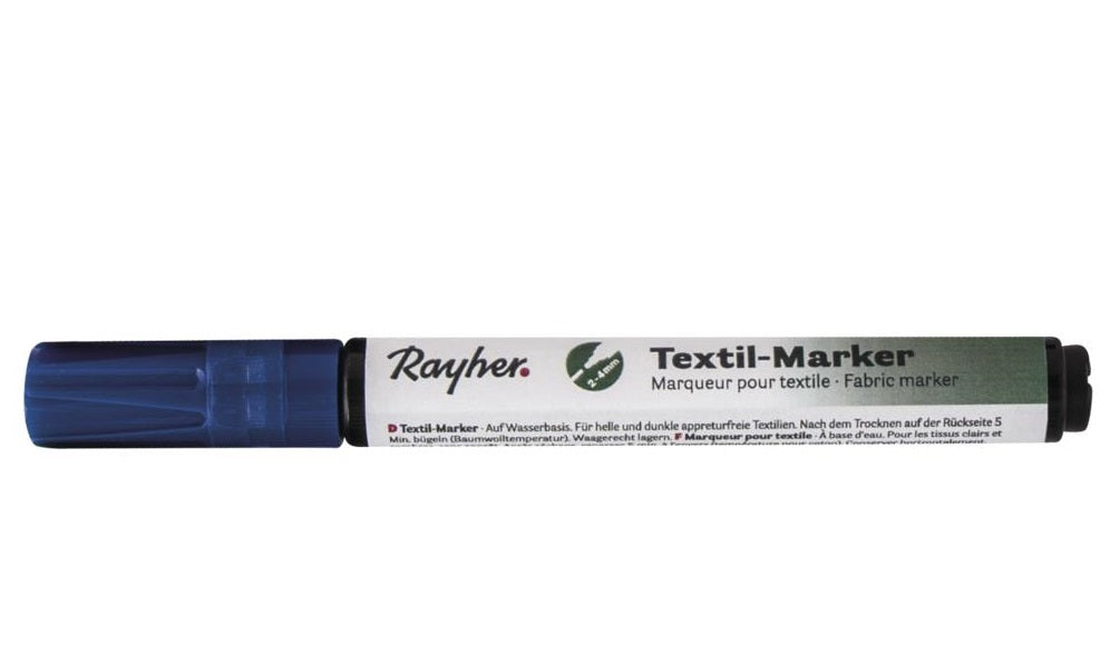 Marker Textil Blu Rayher