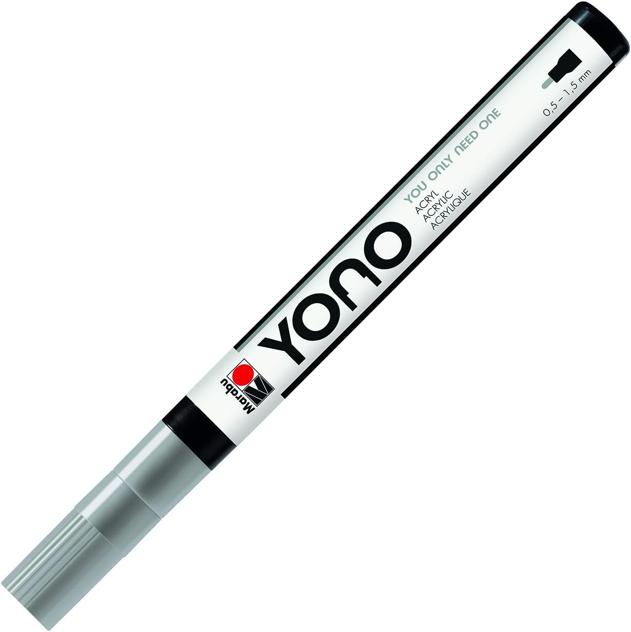 Pennarello Yono Marker Grigio 0,5-1,5 Mm Marabu