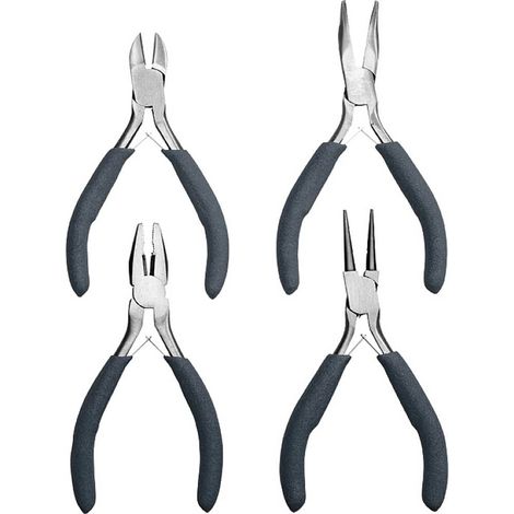 Set 4 Pinze Per Elettronica In Acciaio