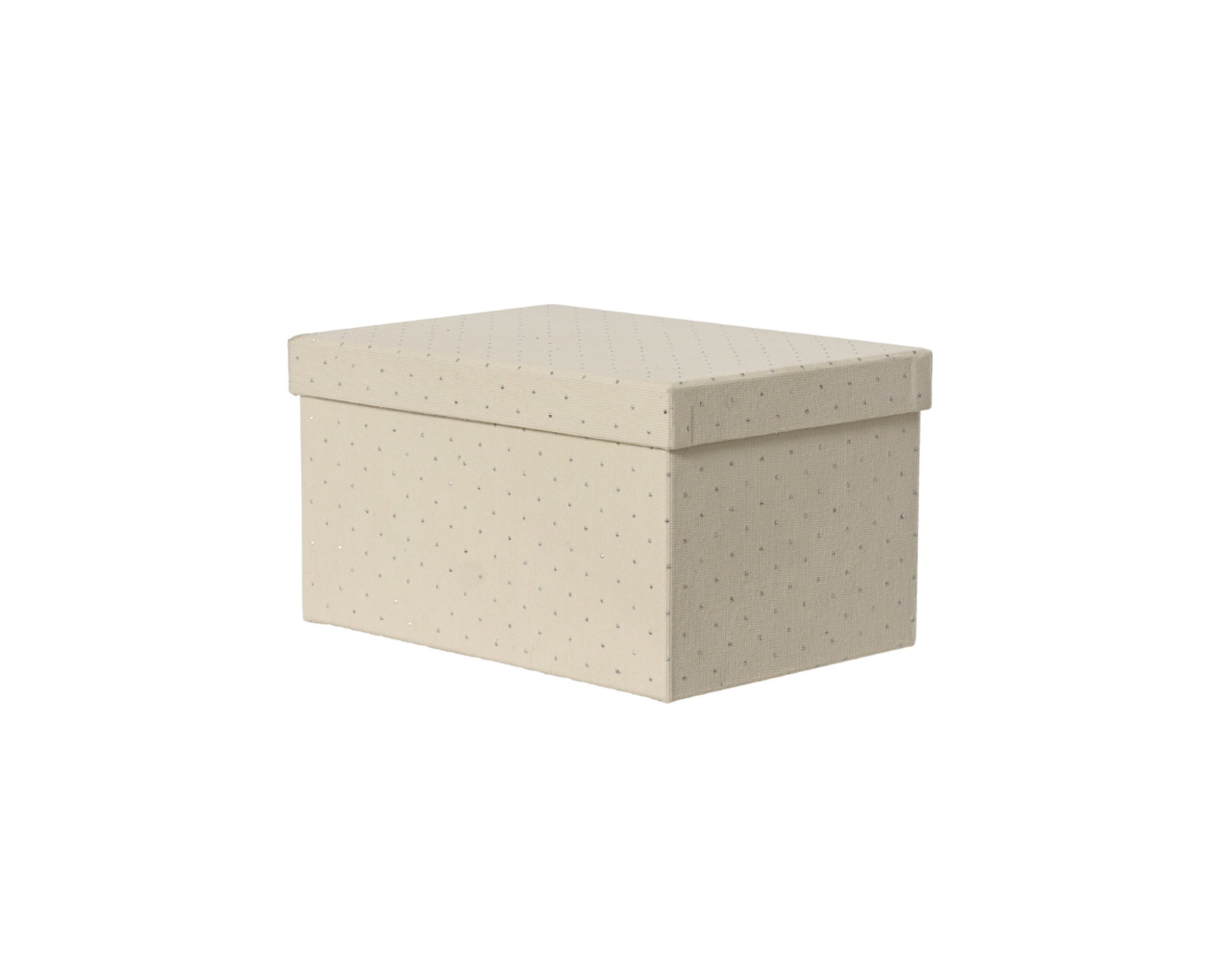 Scatola Rivestita Crema 28x20x15,5 Cm