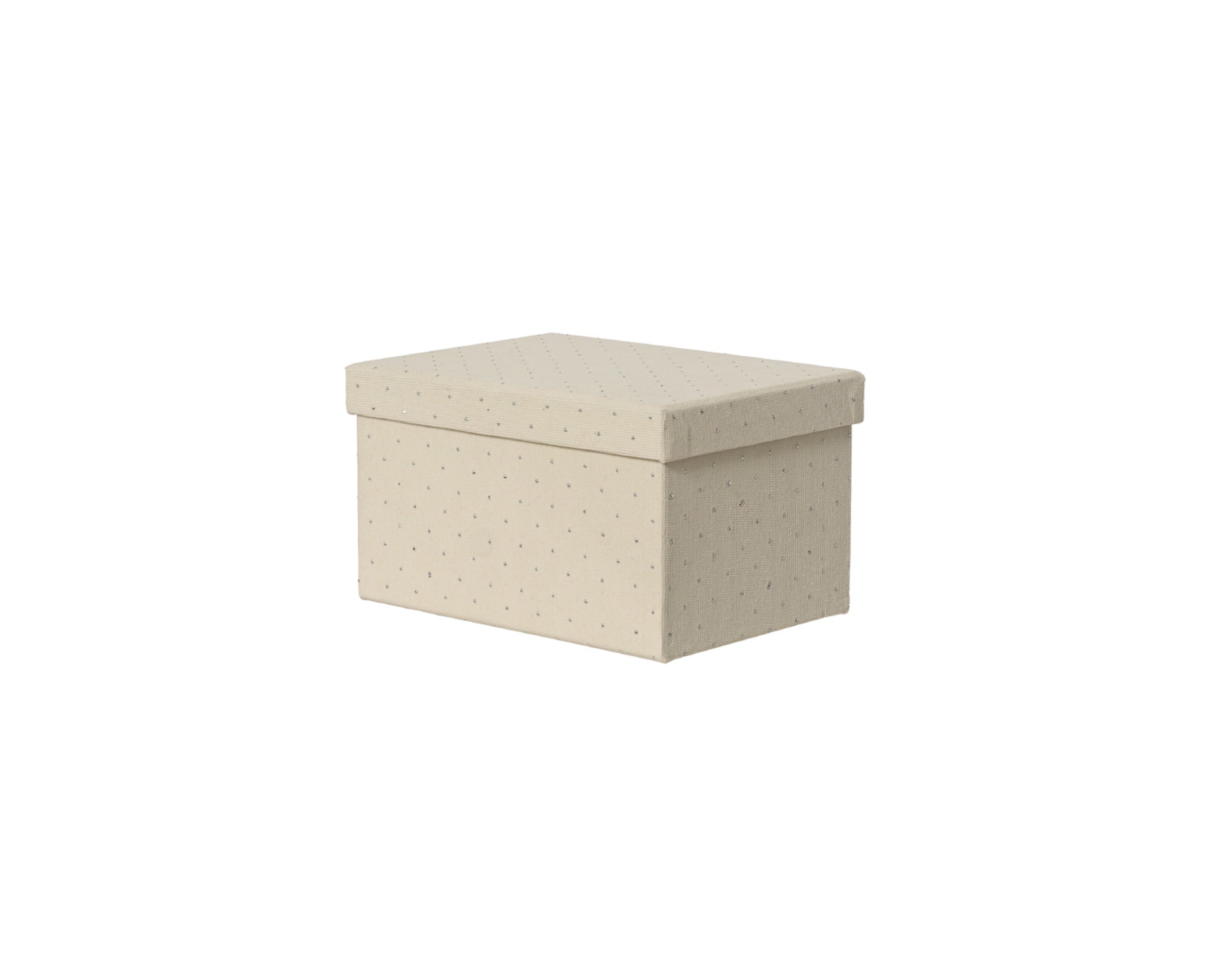 Scatola Rivestita Crema 22x16x12,5 Cm