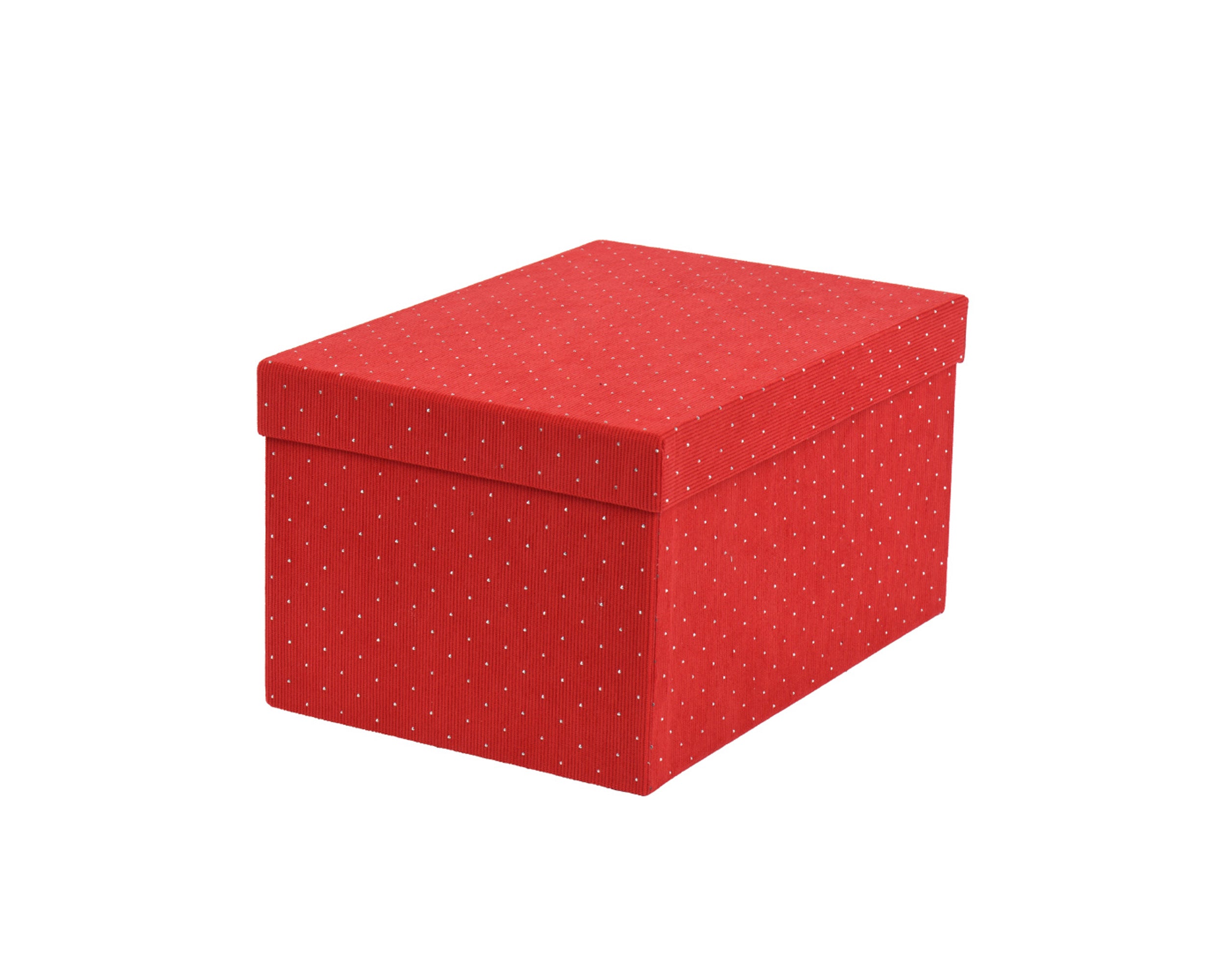 Scatola Rivestita Rossa 34,5x24x18,5 Cm