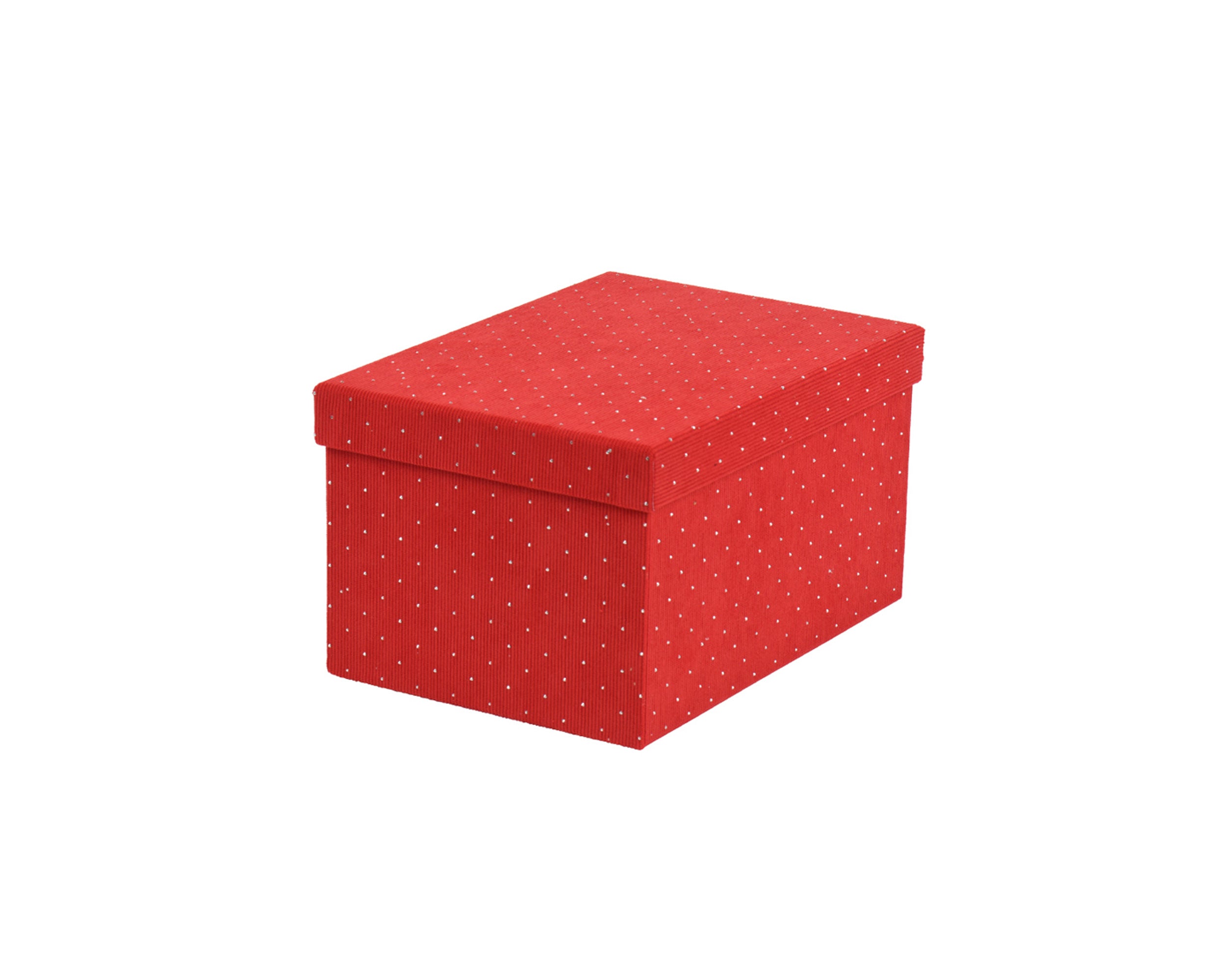 Scatola Rivestita Rossa 28x20x15,5 Cm