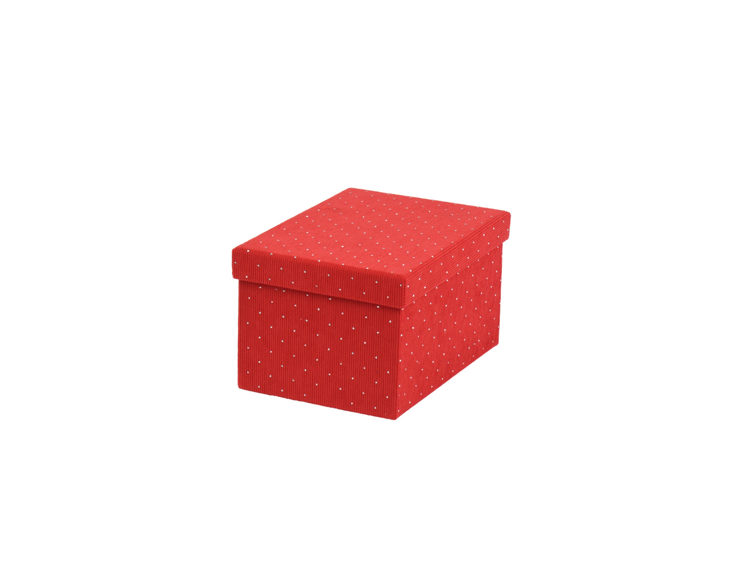 Scatola Rivestita Rossa 22x16x12,5 Cm