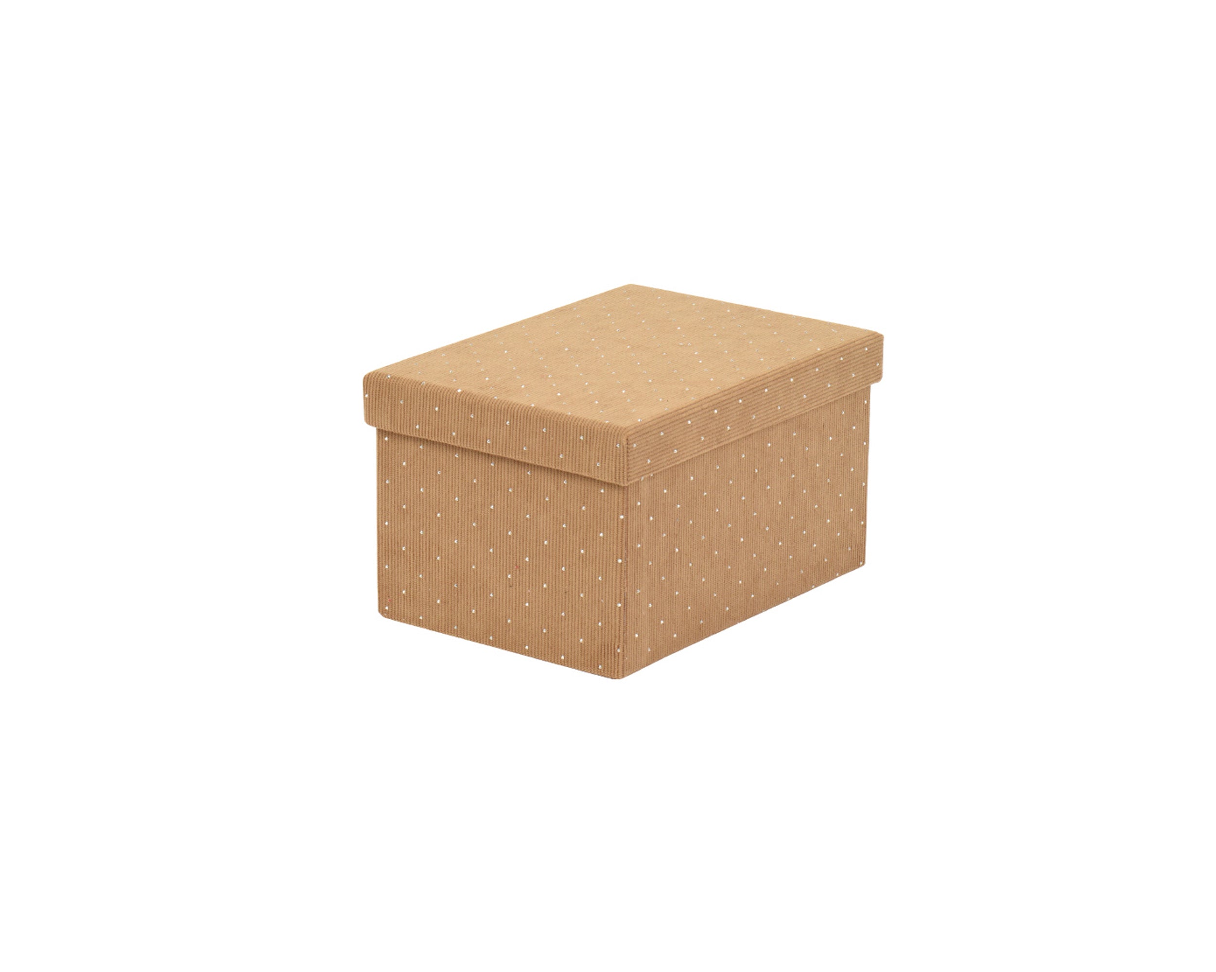 Scatola Rivestita Beige 22x16x12,5 Cm