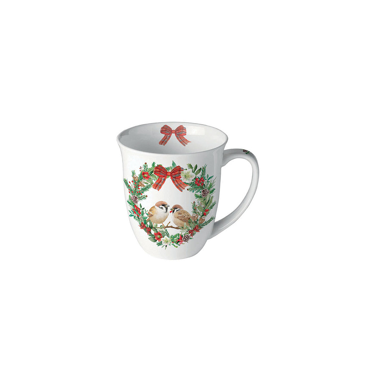 Mug 0.4 L Sparrows In Wreath