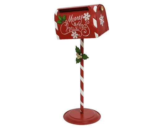 Cassetta Lettere Babbo Natale Red White 89 Cm