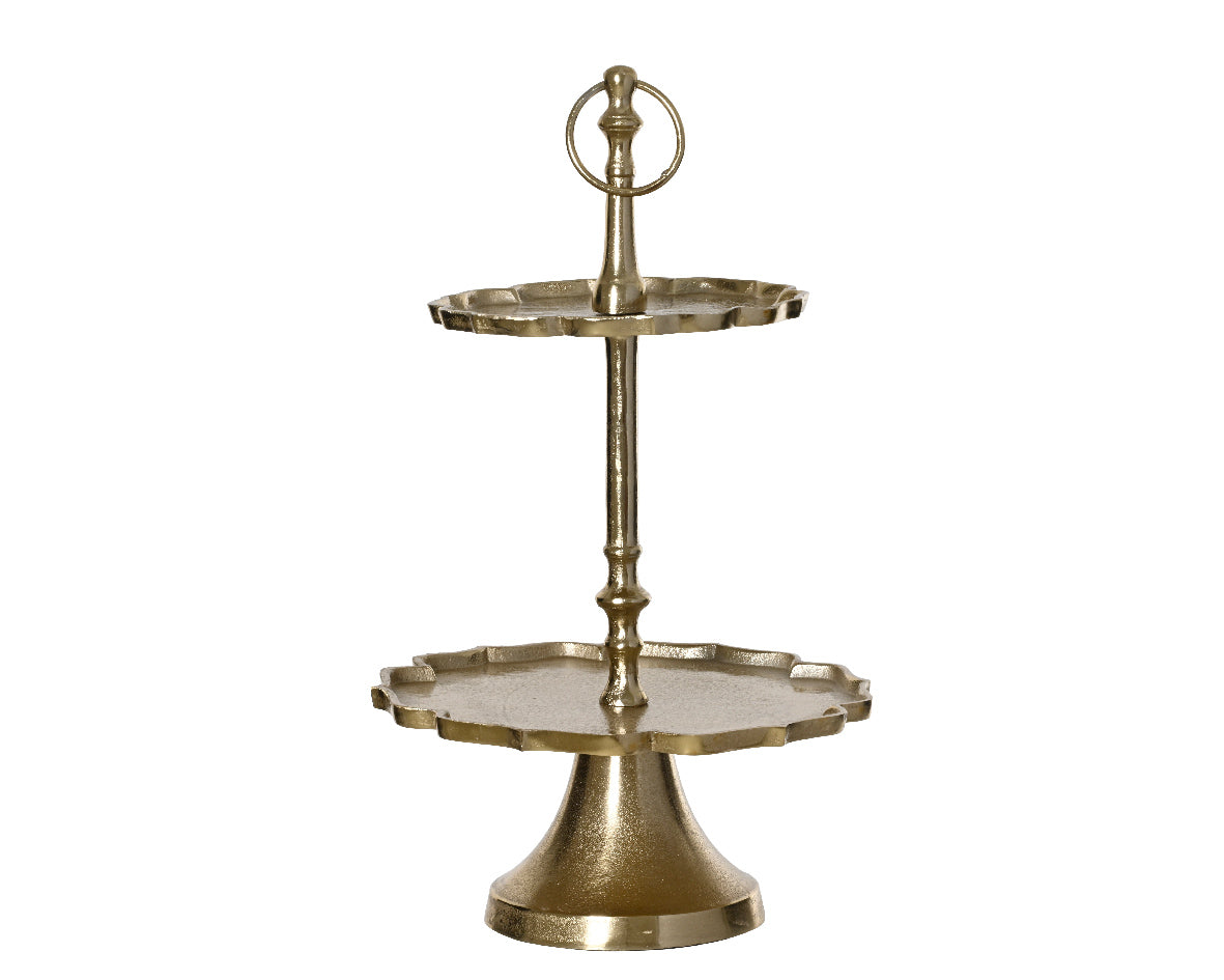 Etagere Metallo Light Gold D 33x63 Cm