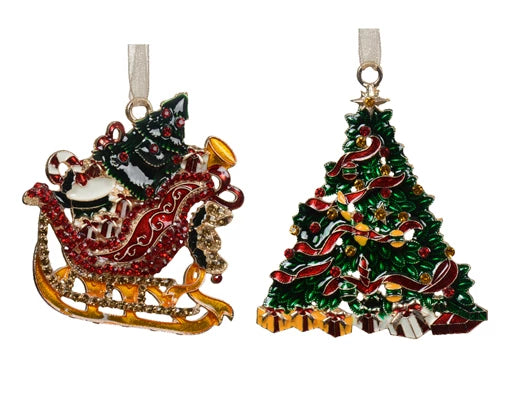 Pendente Albero Di Natale O Slitta 6x6,5x1 Cm 1 Pz