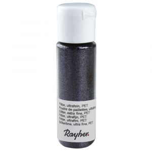 Glitter Ultrafini Rayher 20 Ml Grigio Acciaio