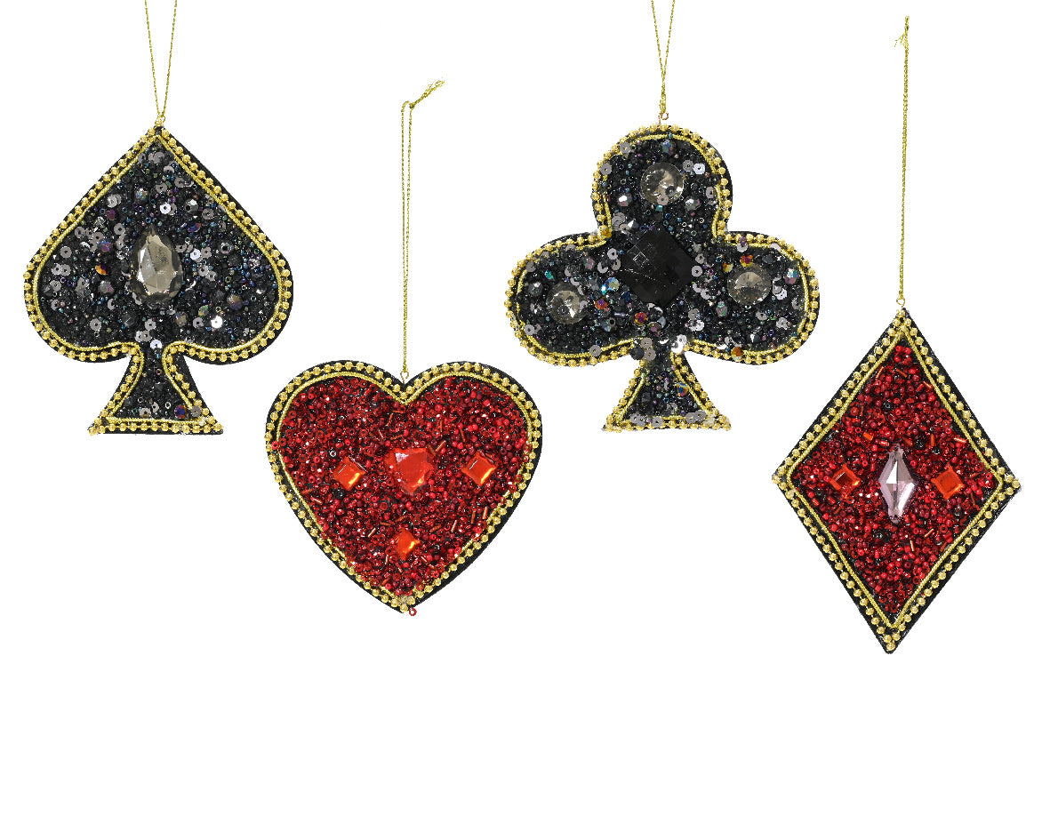 Pendente Figura Carte Glitter 13x11 Cm 1 Pz