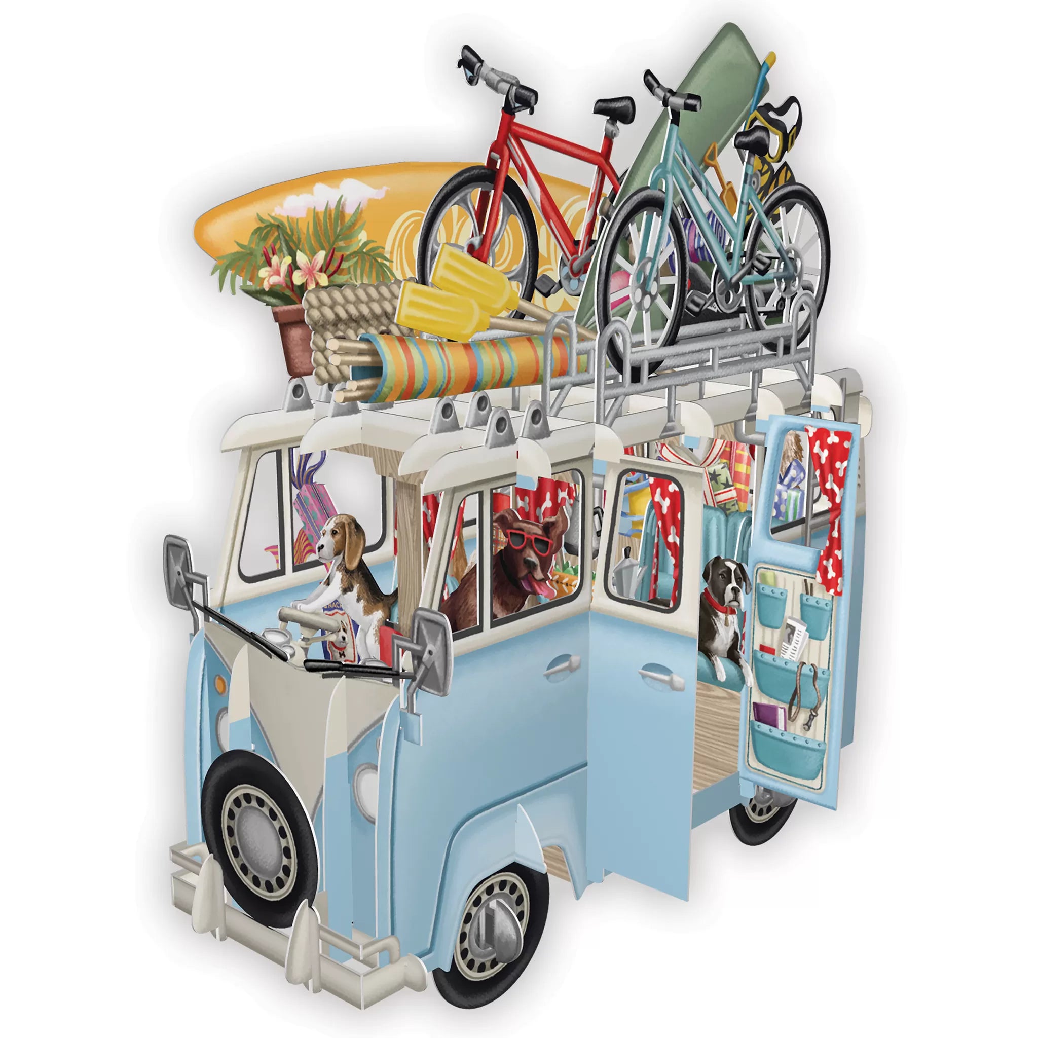 Biglietto Auguri 3d Camper Van
