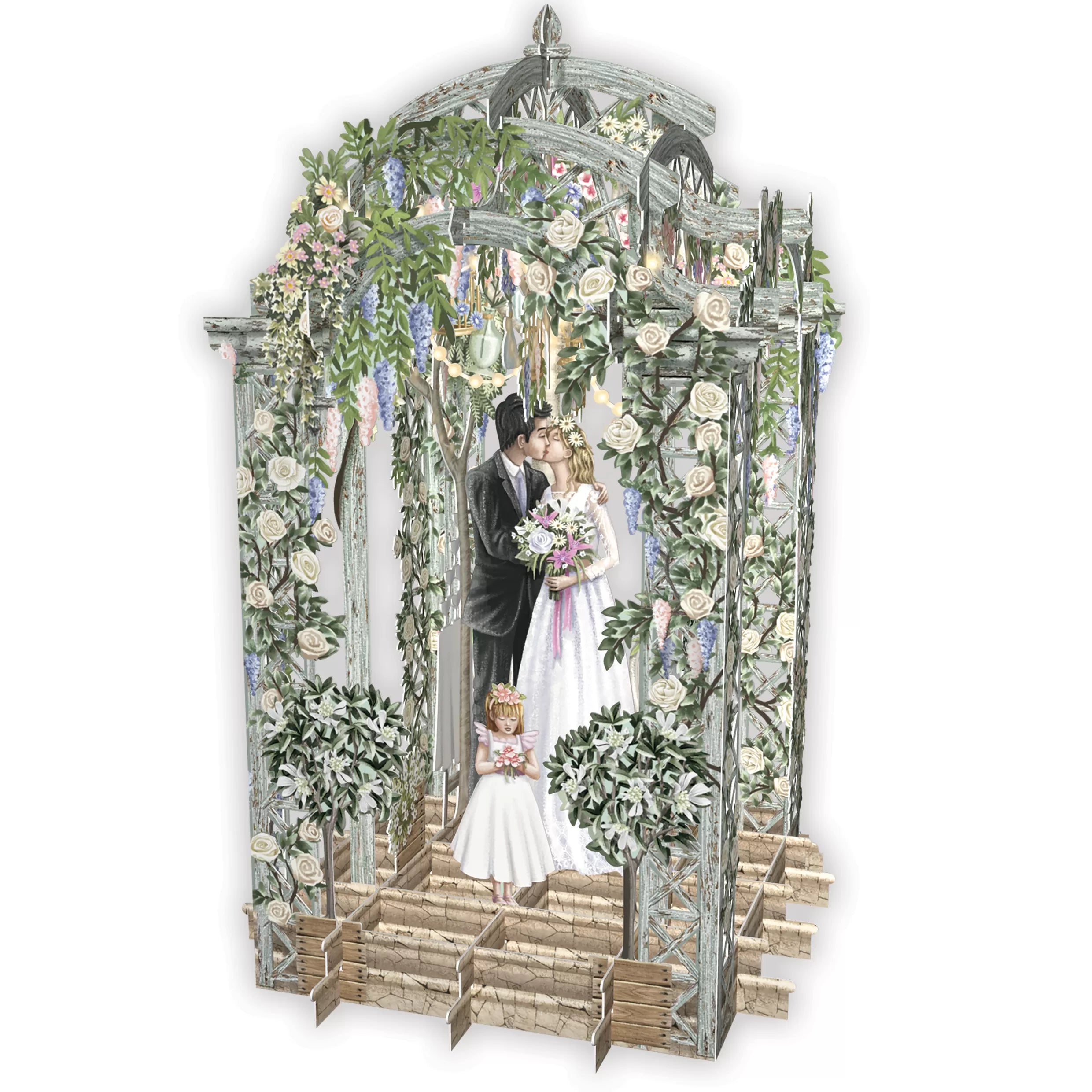Biglietto Auguri 3d Wedding Arbour