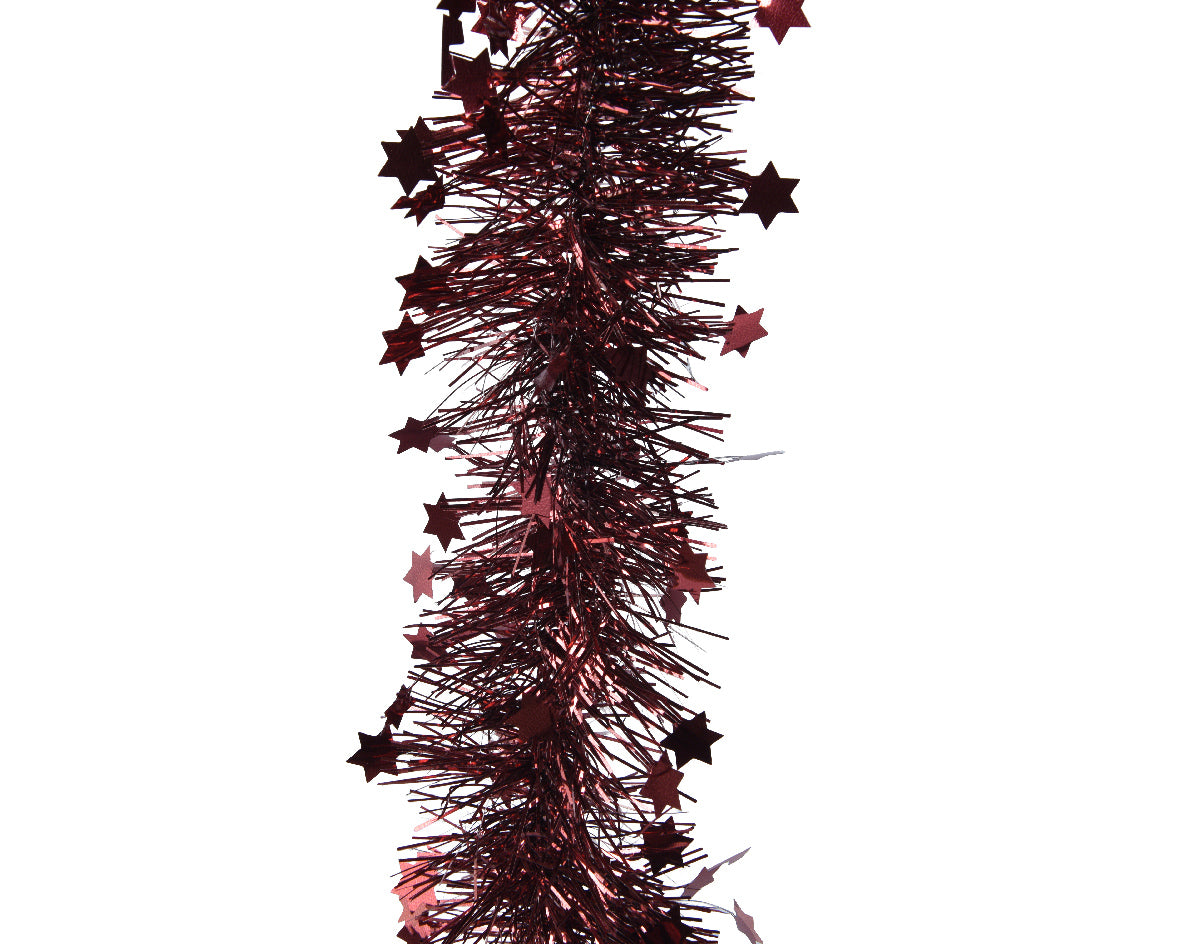 Stella Filante Con Stelle Oxblood 9x270 Cm