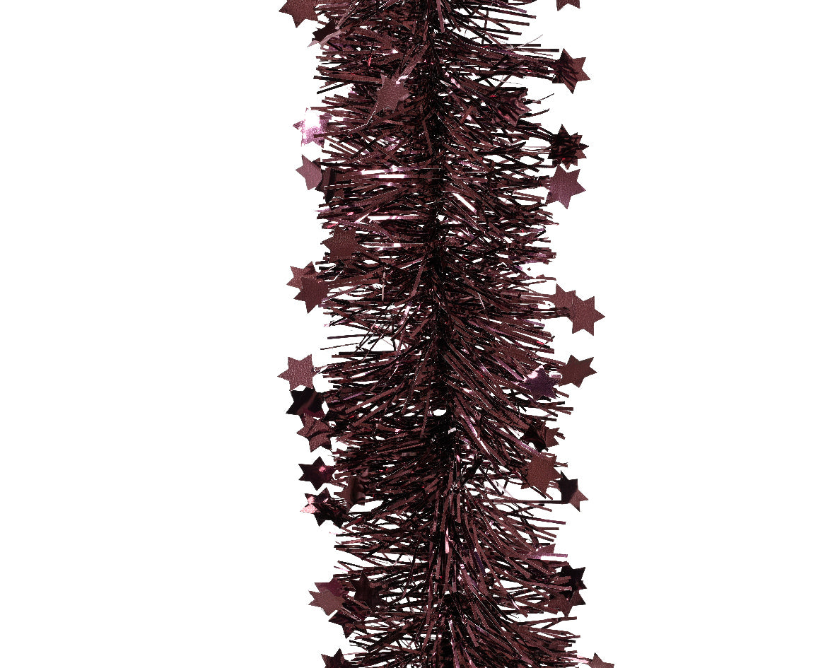 Stella Filante Con Stelle Dark Mauve 9x270 Cm