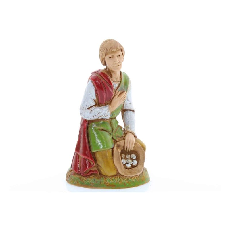 Contadino Con Doni Presepe 10 Cm Landi