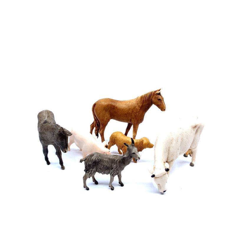 Set 6 Animali Fattoria 6 Cm Landi