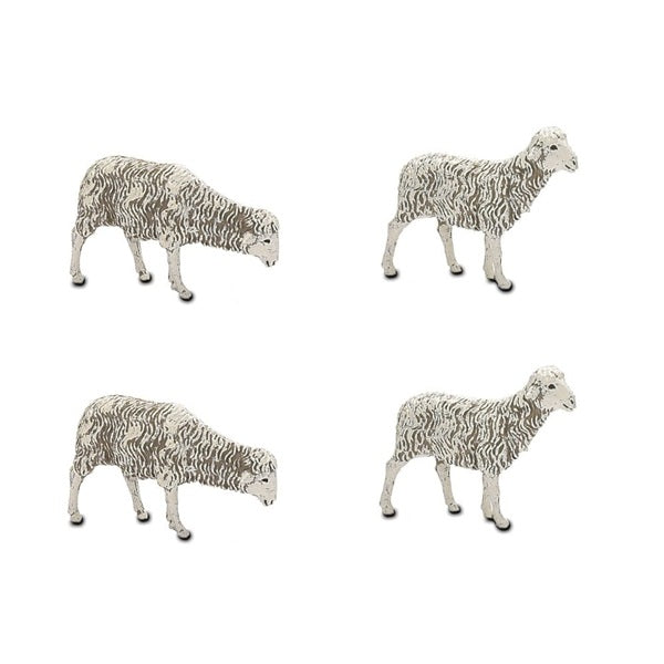 Set 4 Pecore Presepe 12 Cm Landi
