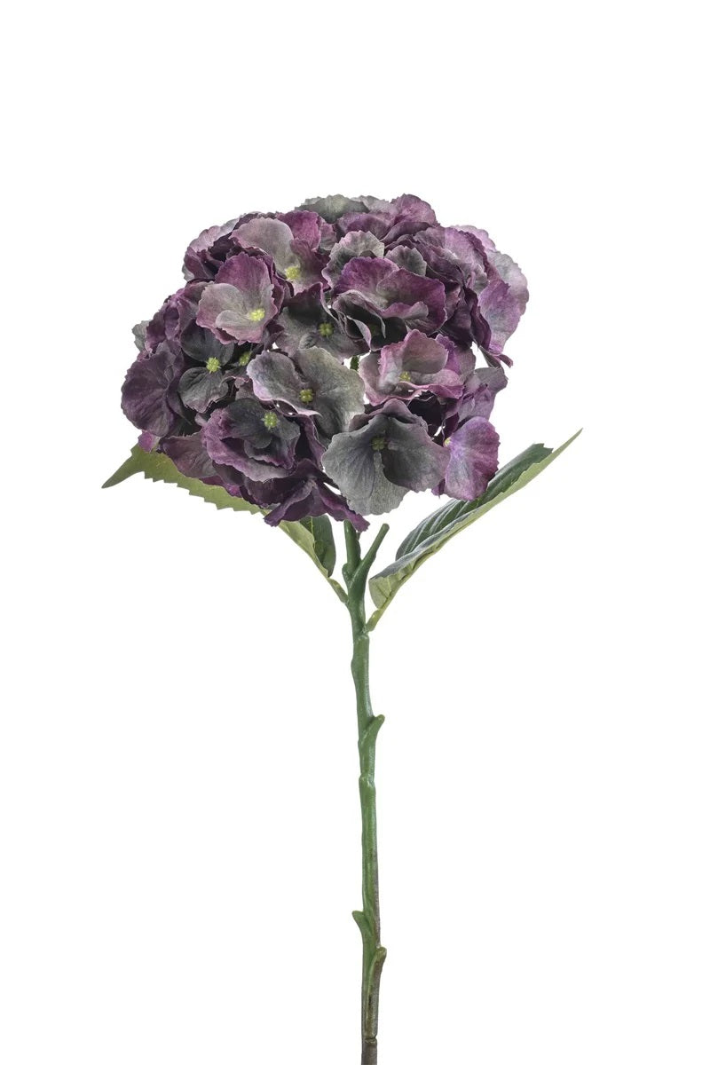 Ramo Ortensia Verde Viola 50 Cm