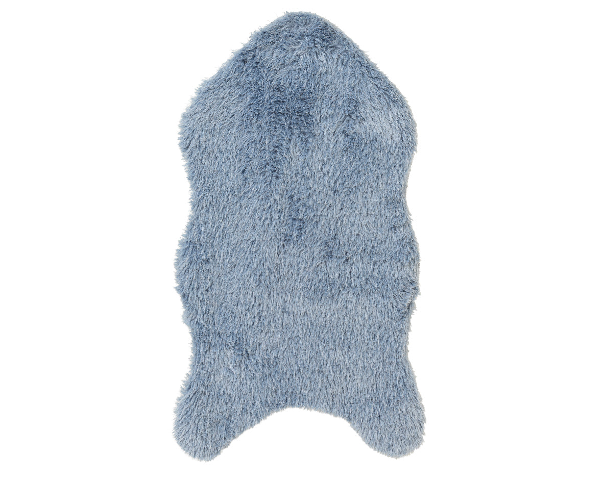 Tappeto Sintetico Coniglio Blu 90x50x2 Cm