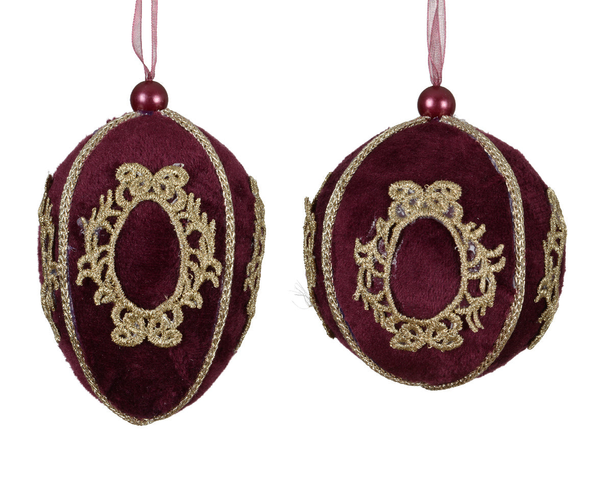 Pendente Velluto Drappo Oro D 8 Cm