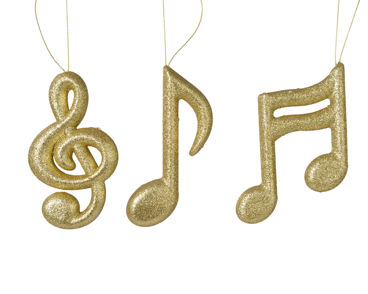 Pendente Nota Musicale Oro 9x15 Cm