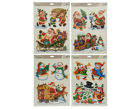 Decorazione Di Natale Per Finestra 29x41 Cm 1 Pz