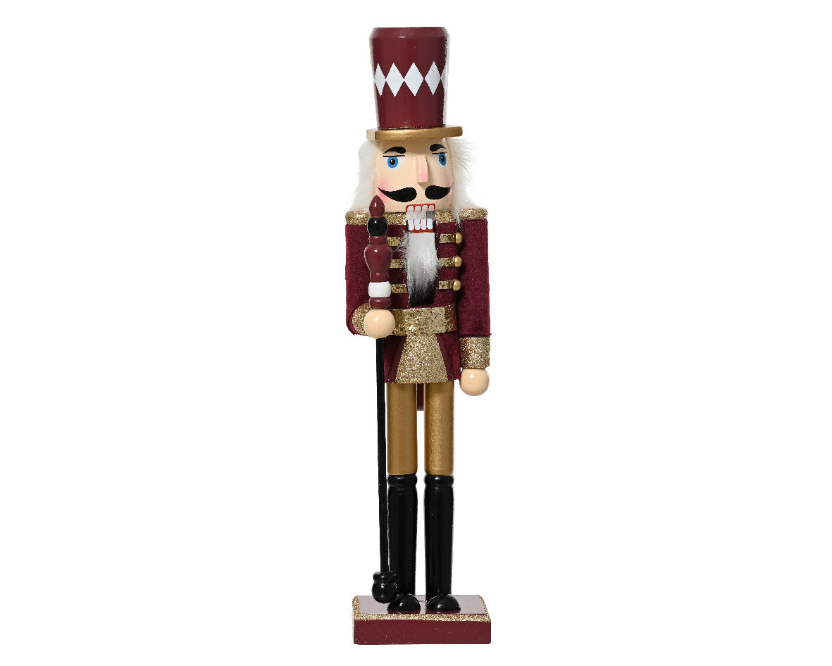 Schiaccinoci Legno 9x7x38 Cm Maroon Elegante