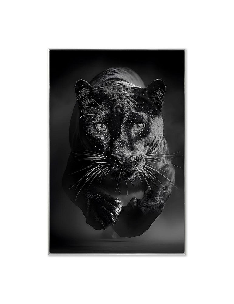 Quadro Black Panter 80x120 Cm Vetro E Gel Liquido