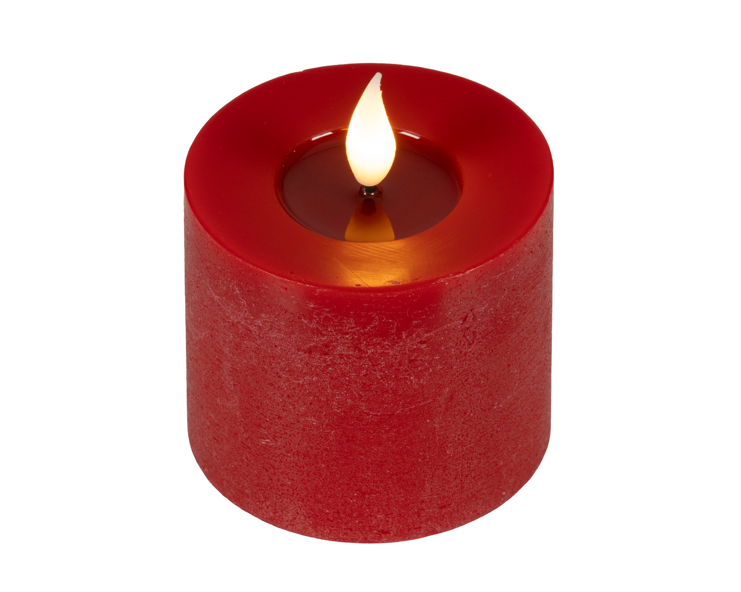 Candela Rossa Batteria Fiamma Movimento 7,5 X 9,5 Cm