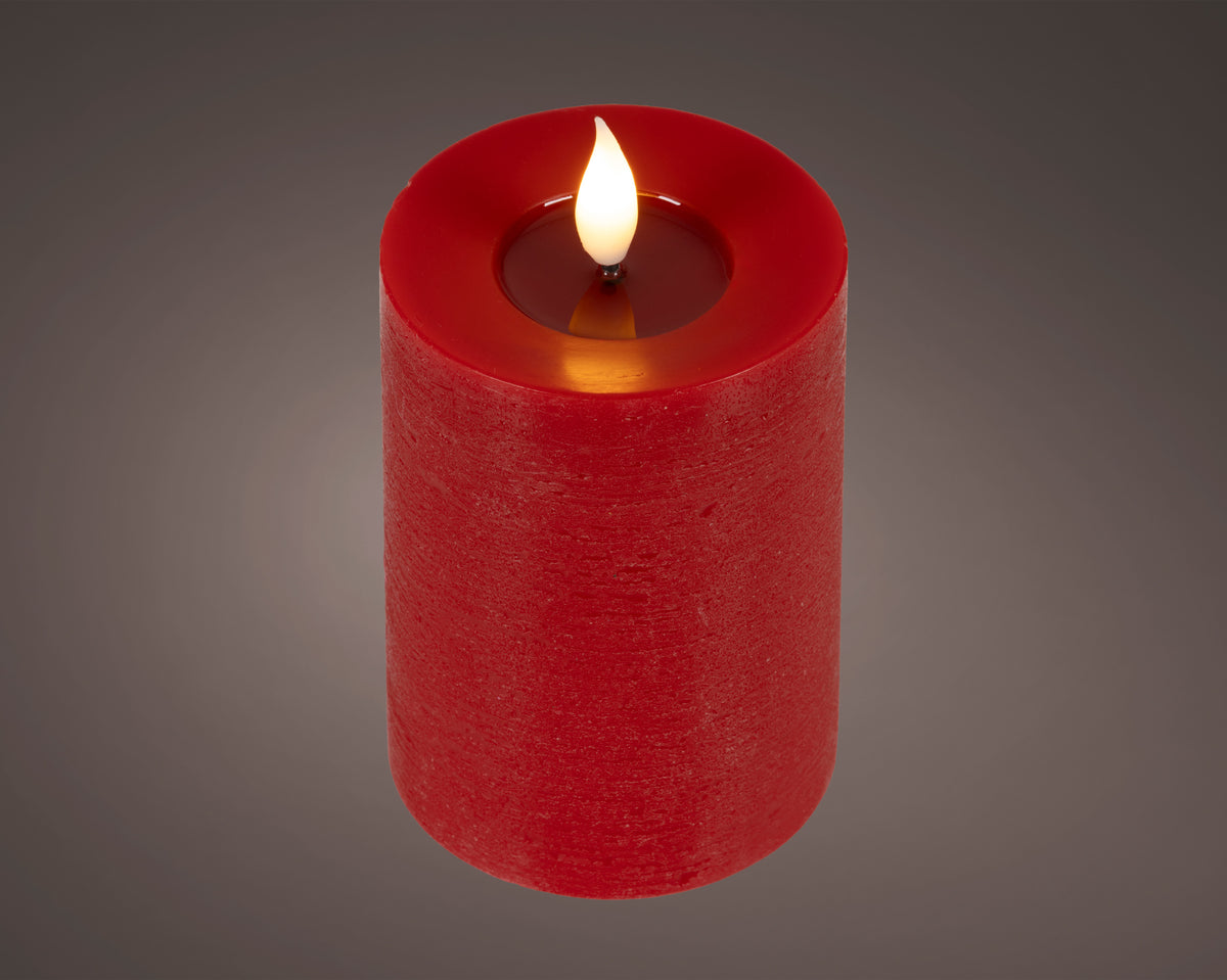 Candela Rossa Batteria Fiamma Movimento 7,5 X 13,5 Cm