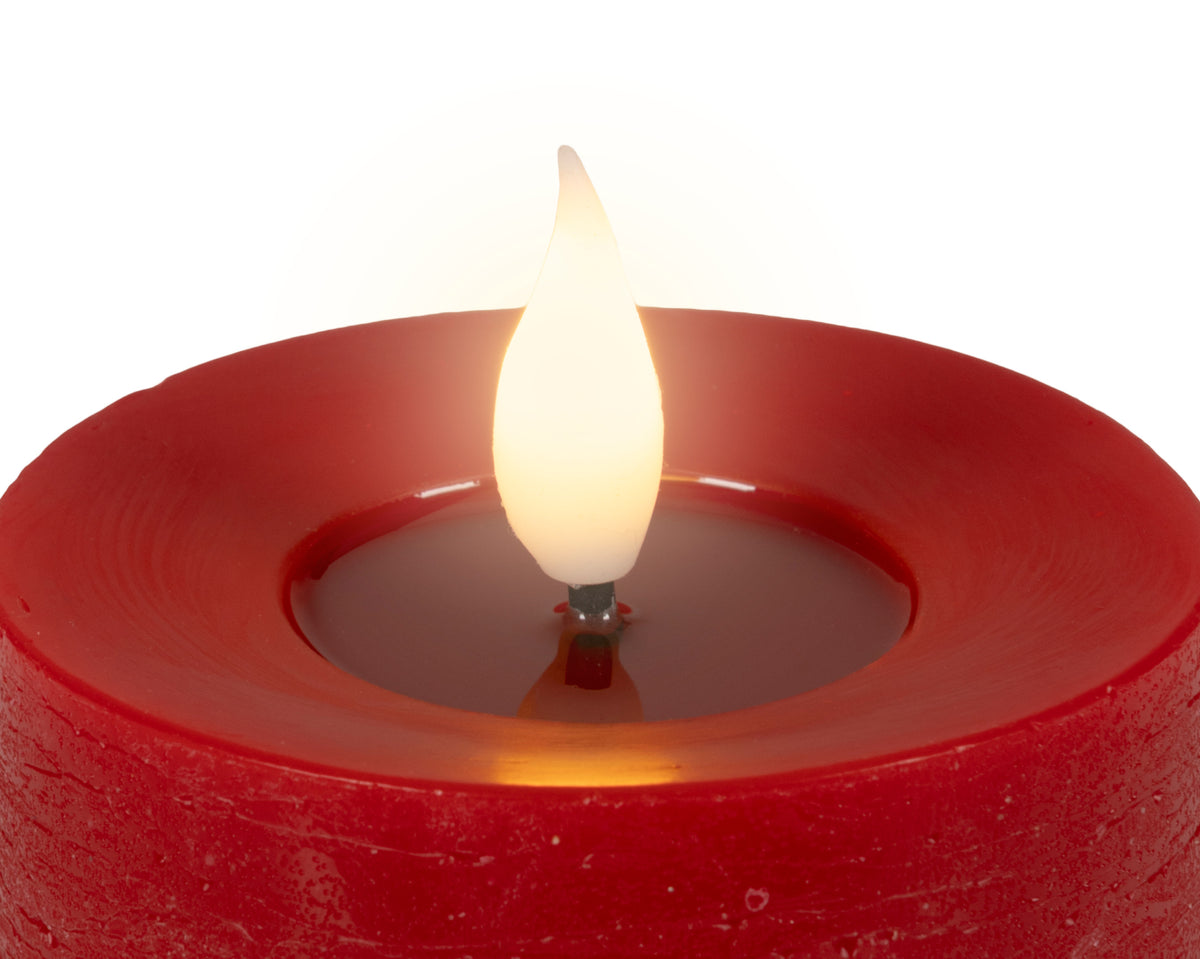 Candela Rossa Batteria Fiamma Movimento 7,5 X 13,5 Cm