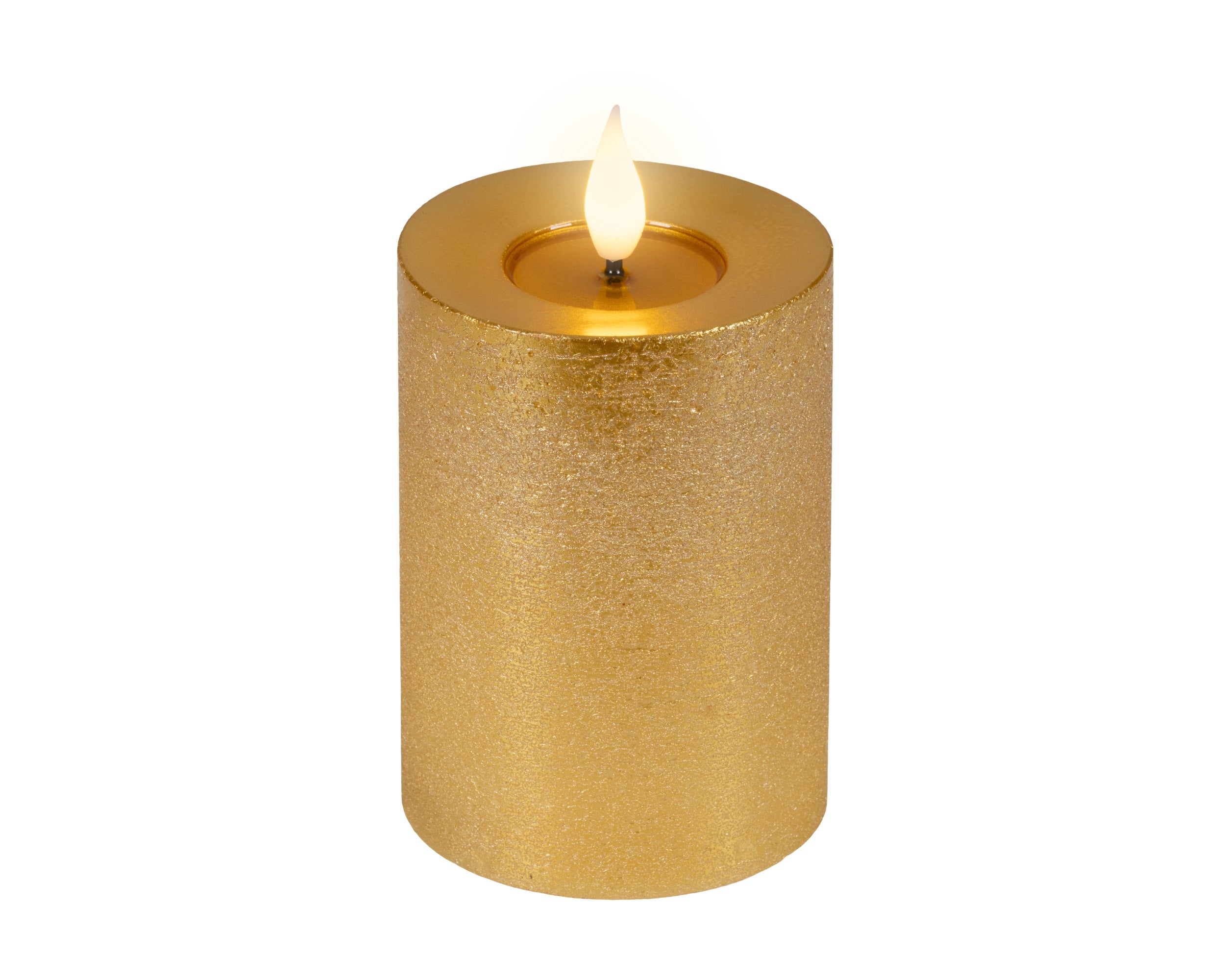 Candela Oro Batteria Fiamma Movimento 7,5 X 13,5 Cm