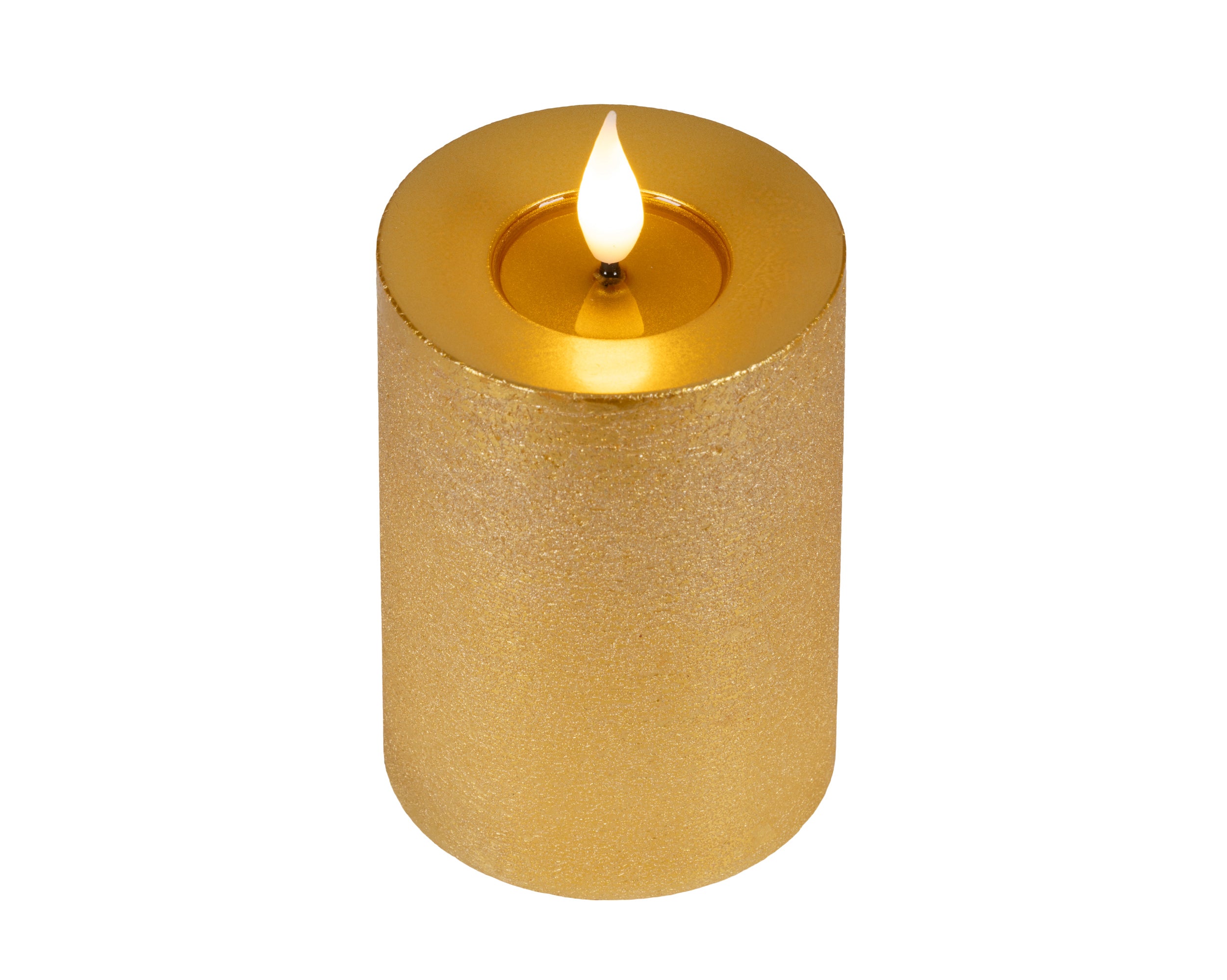 Candela Oro Batteria Fiamma Movimento 7,5 X 13,5 Cm