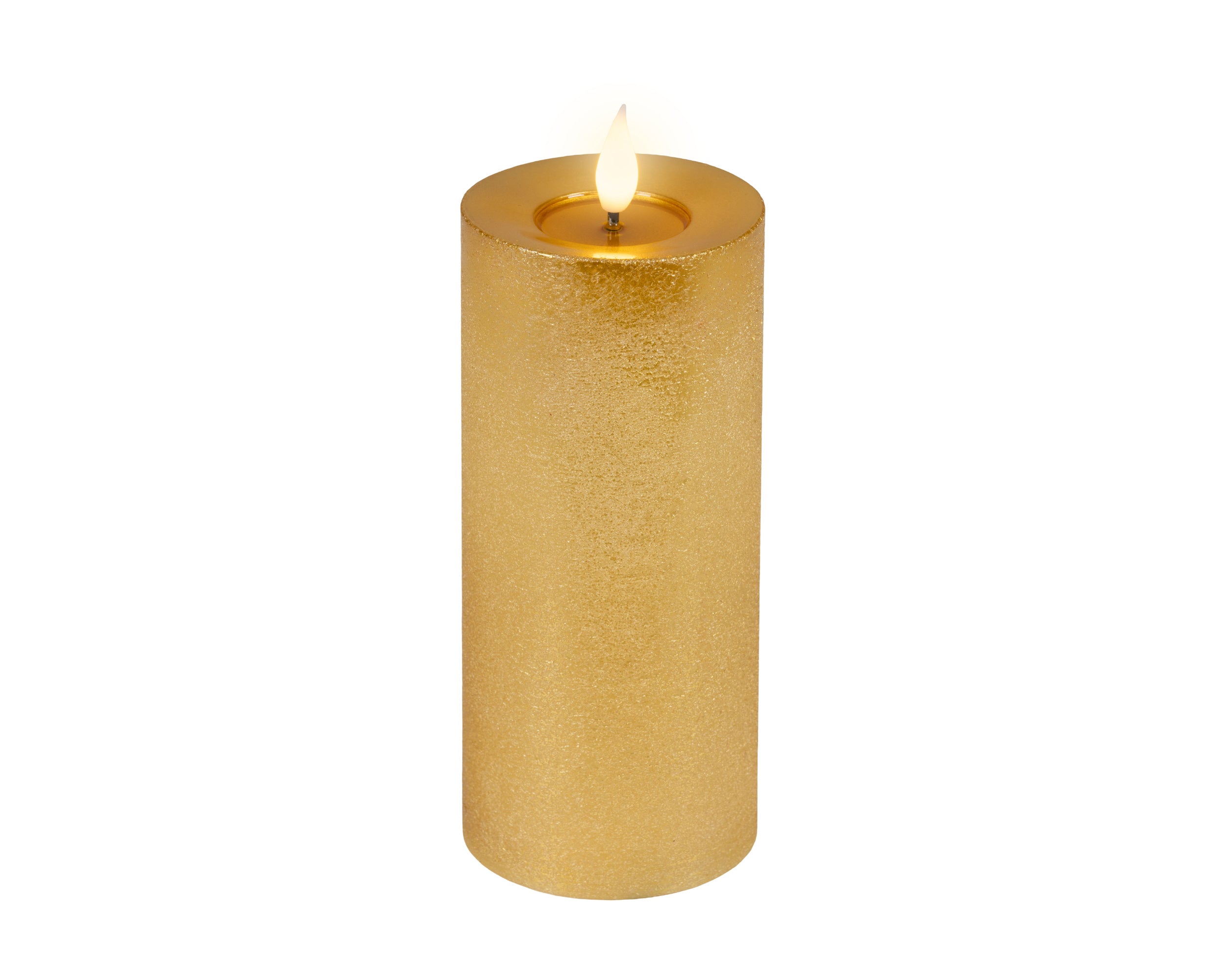 Candela Oro Batteria Fiamma Movimento 7,5 X 20 Cm