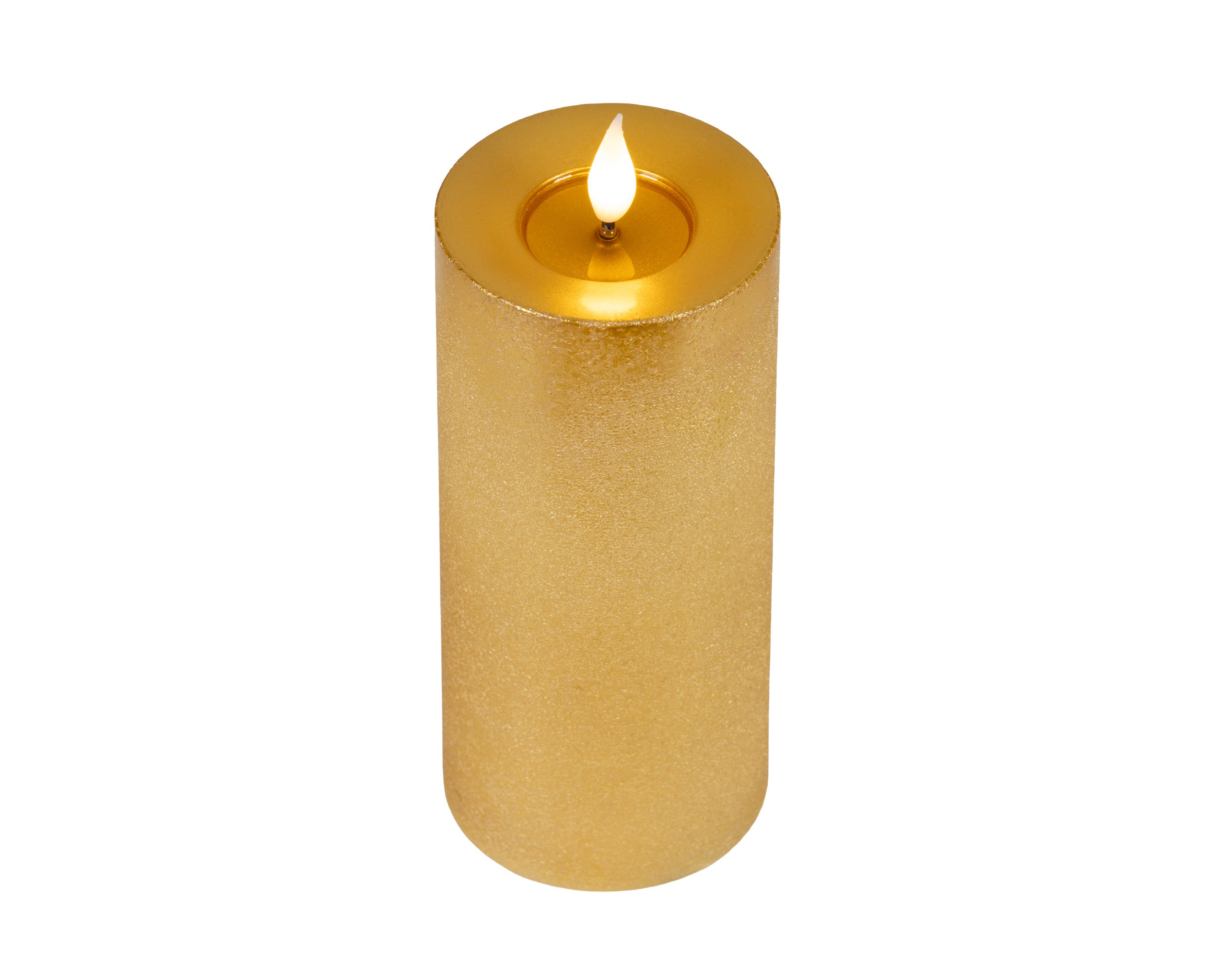 Candela Oro Batteria Fiamma Movimento 7,5 X 20 Cm