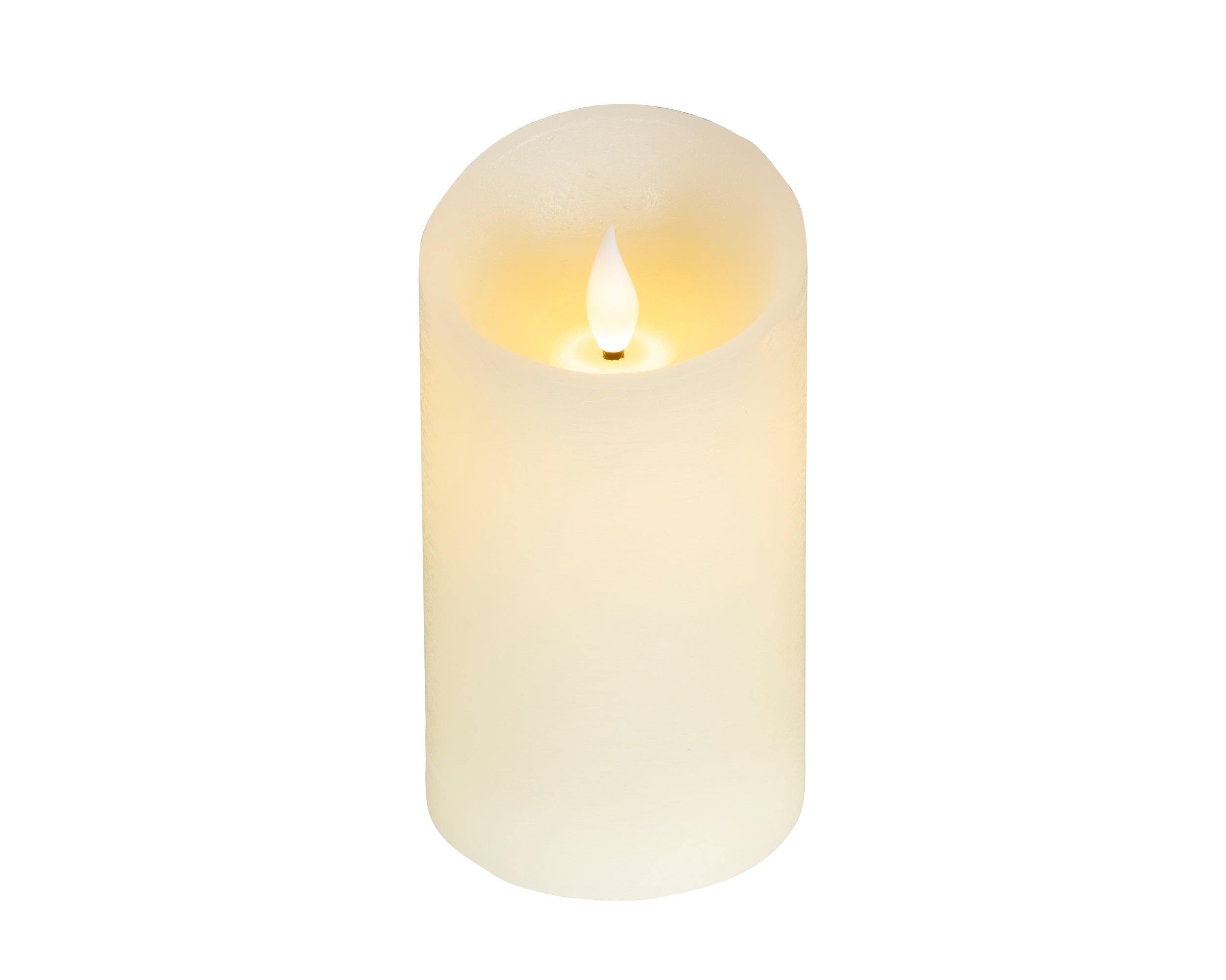 Candela Crema Batteria Fiamma Led D 7,5 X 13,5 Cm