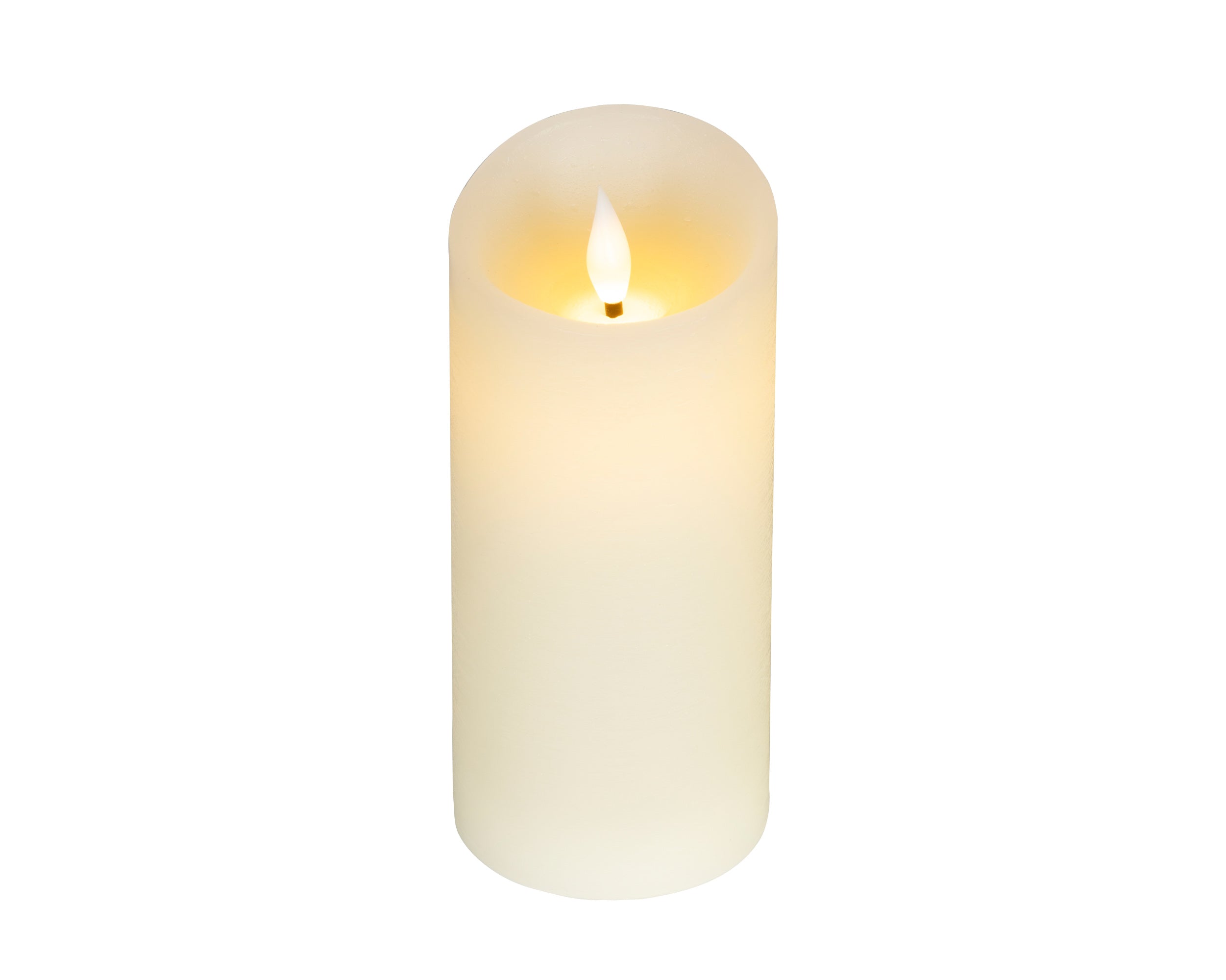 Candela Crema Batteria Fiamma Led D 7,5 X 17 Cm