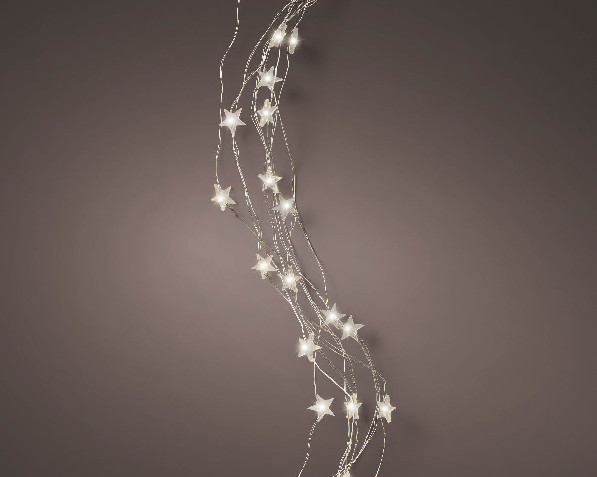 Cascata 90 Cm Silver 64 Led Warm White
