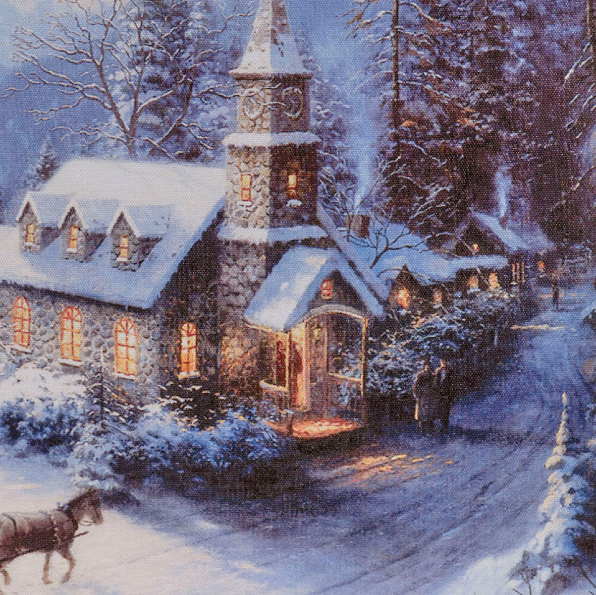 Quadro Luminoso Baita Innevata 28x38 Cm 1 Pezzo