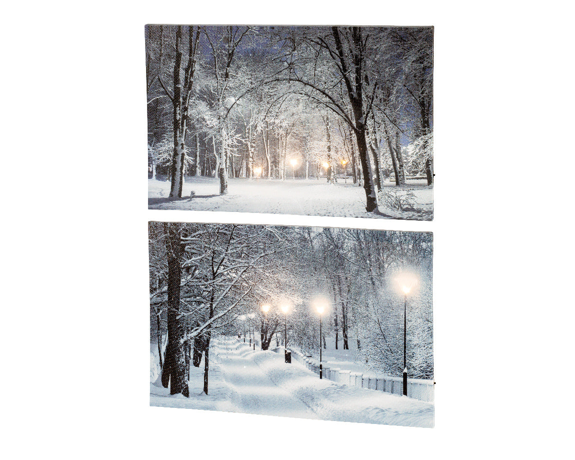 Quadro Viale Innevato 1 Pezzo
