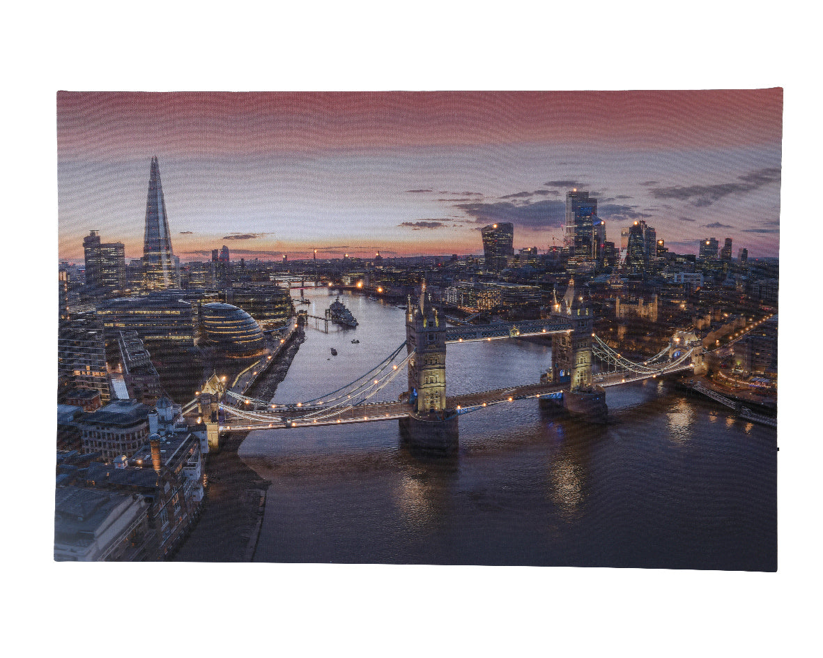 Quadro Luminoso Londra 58x38 Cm Warm White