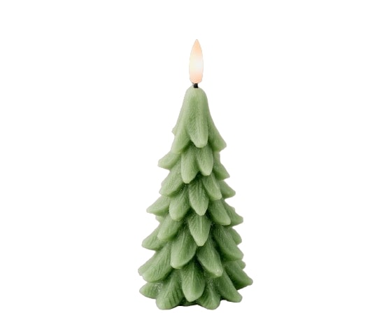 Candela Albero Di Natale Led Warm White 7x15,5 Cm