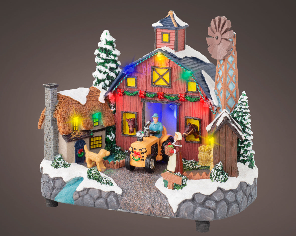 Villaggio Fattoria Trattore 26x23 Cm Multicolor