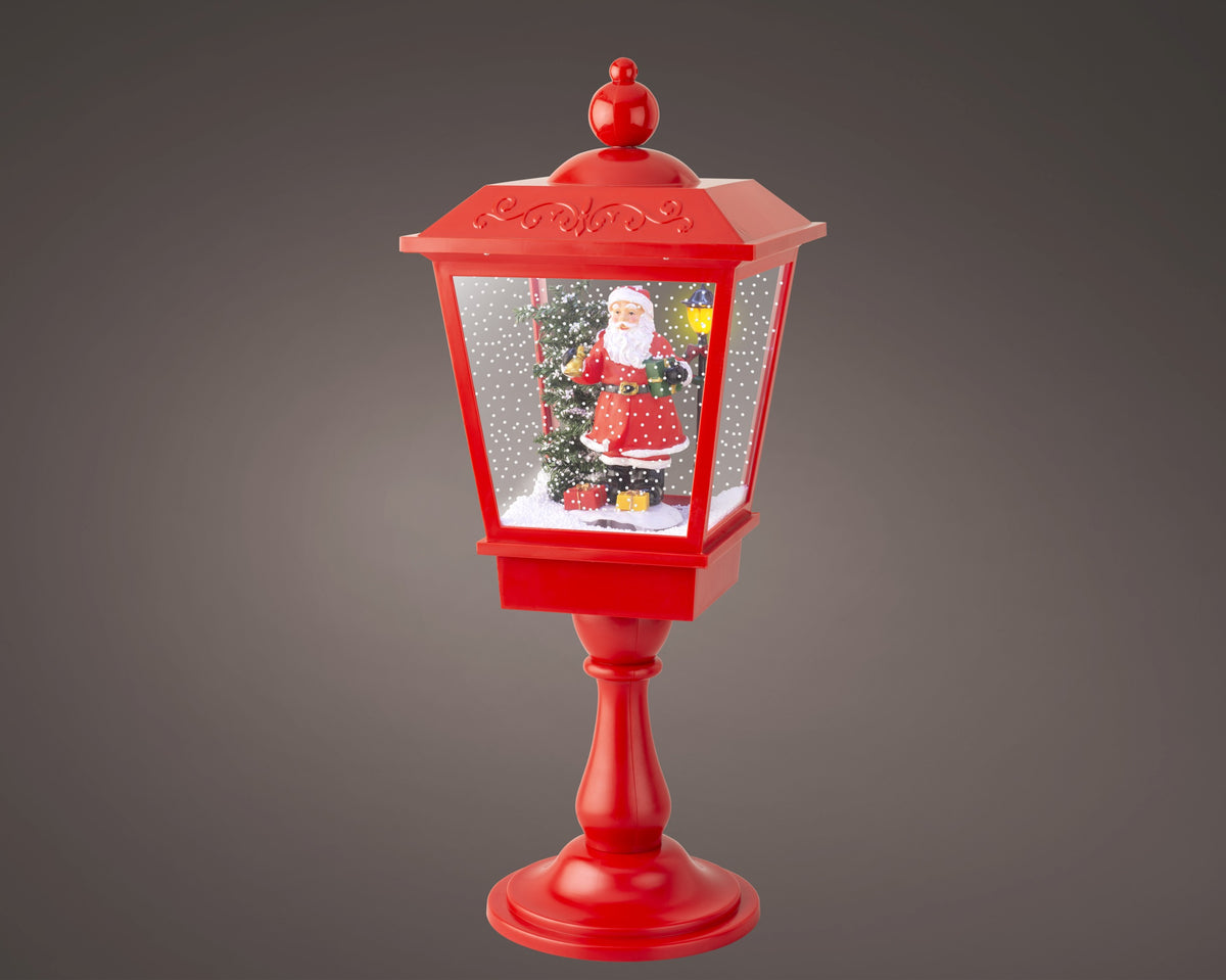 Lanterna Natalizia Led Red 27x27x70 Cm
