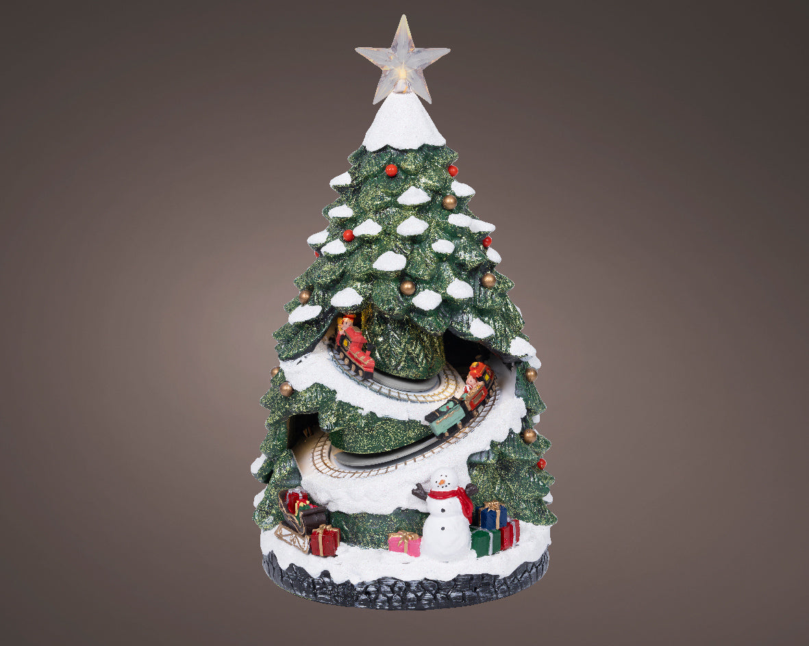Albero Treni Movimento 21x20x38 Cm